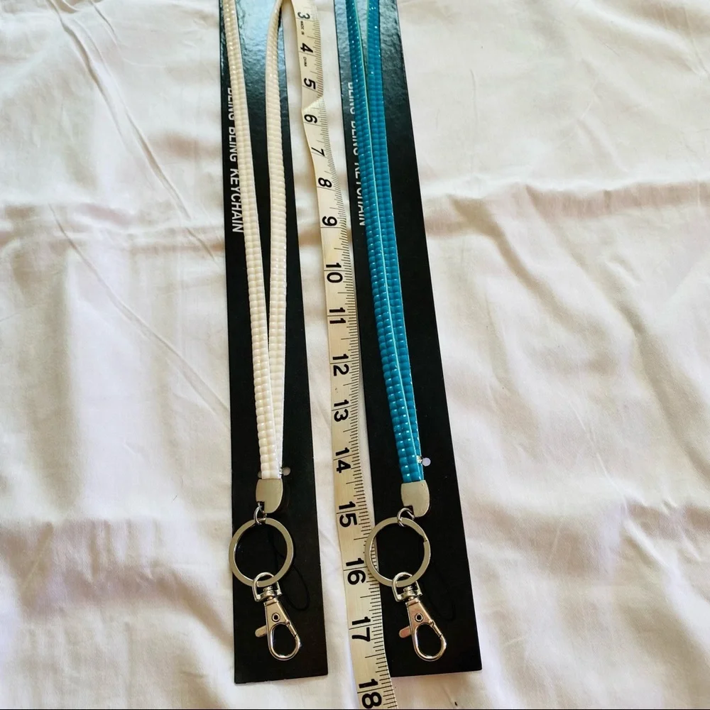 Lanyards Turquoise and White. Set of 2!